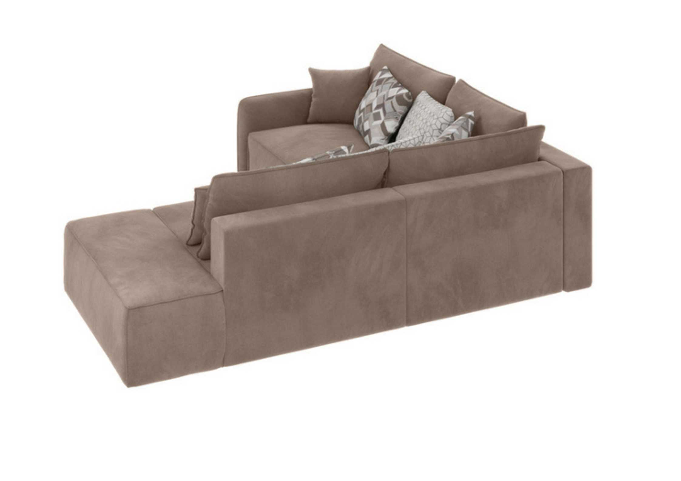 Tył narożnika Vinci 3 z pufą